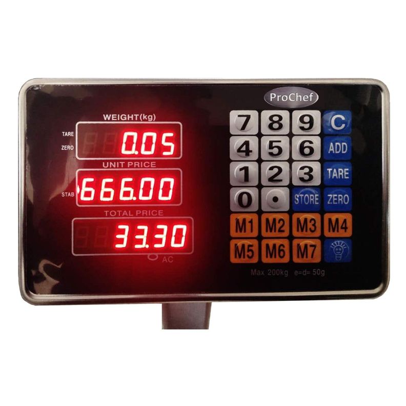 Pesa Digital 3000 Kg (3 Ton) Plataforma 120x120 Cm-4