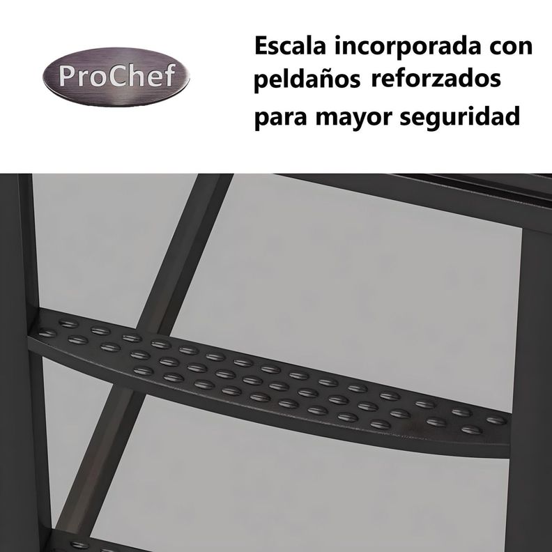 Camarote una Plaza Acero 90x200 cm Negro-7