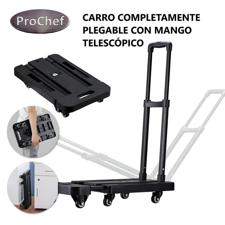 Carro Transportador Plegable 30x57 cm. Capacidad 200K-4