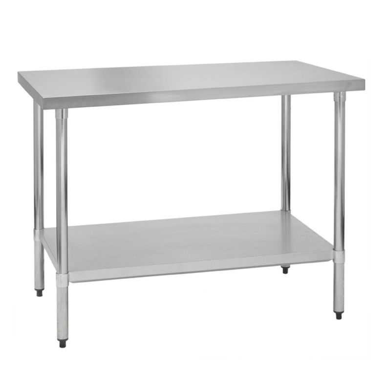 Mesón Central 120x60x85 cm Acero Inoxidable-0