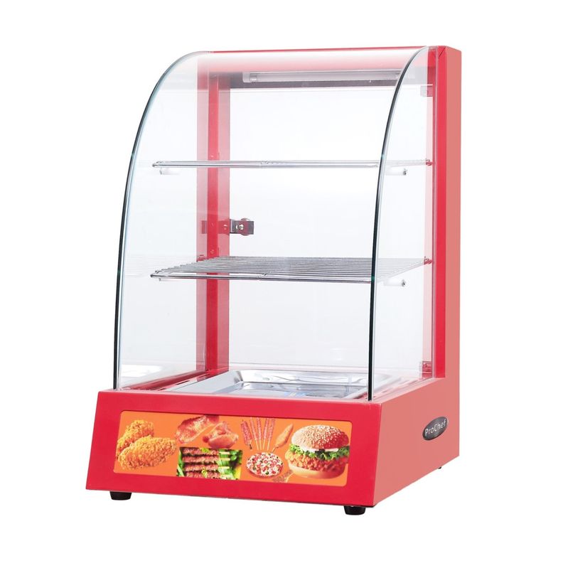 Vitrina ProChef 38 Cm. Roja Mantenedora de Calor-0