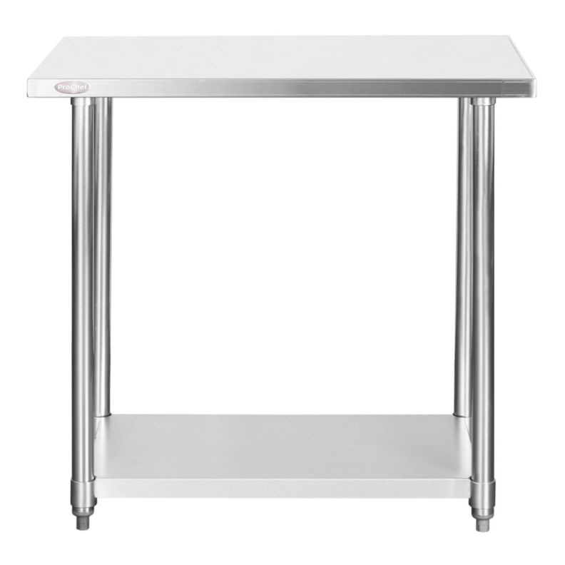 Mesón Central 90x60x85 cm Acero Inoxidable-0