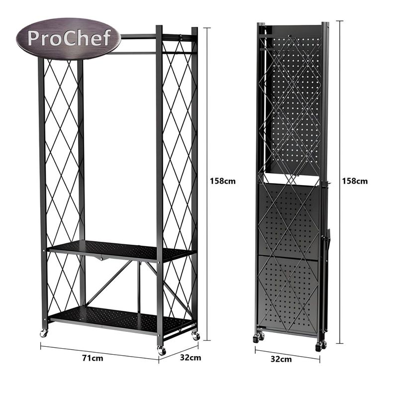 Closet Abierto Plegable de Acero 158x71x32 cm.-6