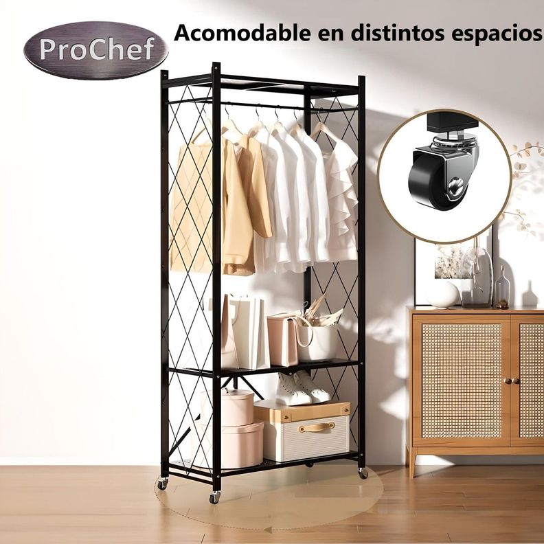 Closet Abierto Plegable de Acero 158x71x32 cm.-7