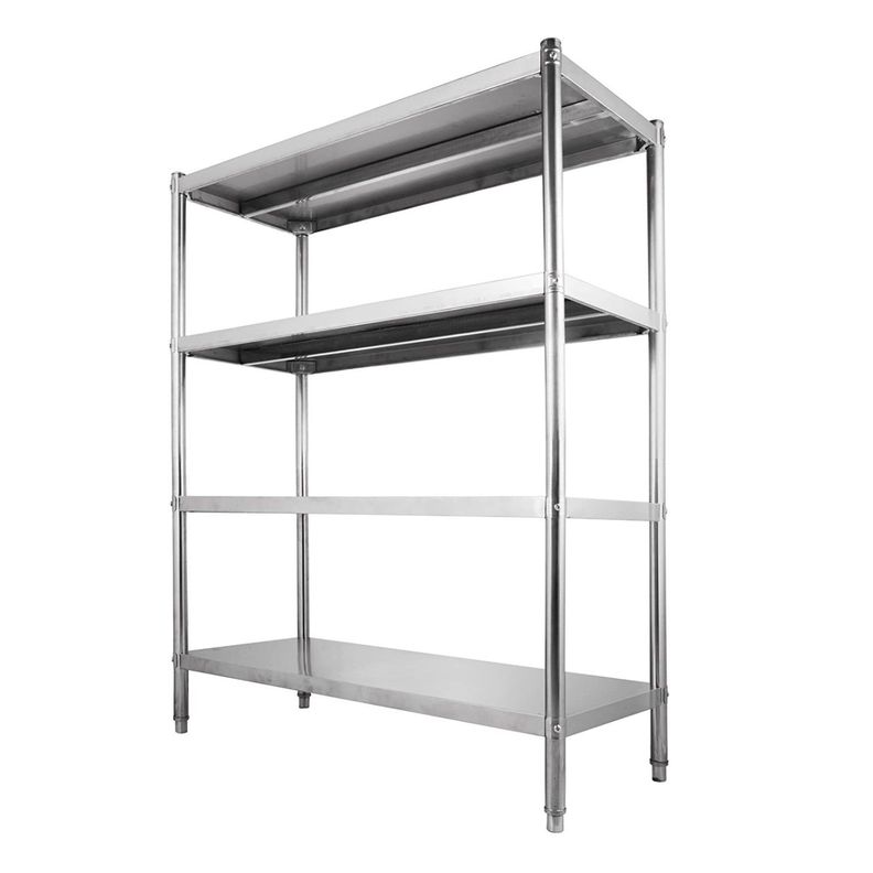 Estante 4 Bandejas lisas 120x50x180 cm. Acero Inox-7