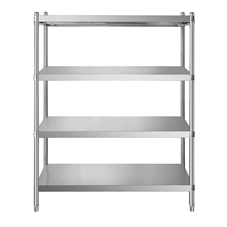 Estante 4 Bandejas lisas 120x50x180 cm. Acero Inox-1