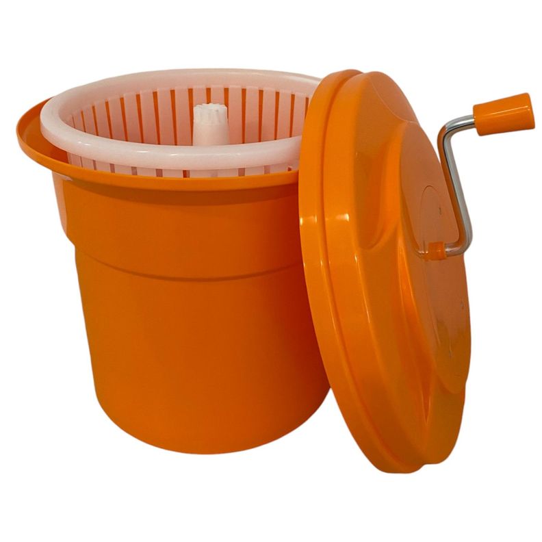 Centrifugador Secador de Verduras Capacidad  25 Lts - Naranjo-3