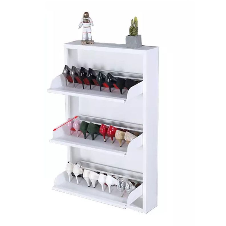 Mueble Zapatero Mural 103x65x15 cm. 3 Cajones Blanco-1