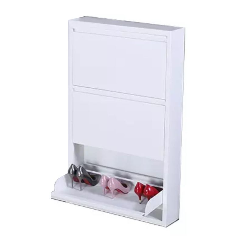 Mueble Zapatero Mural 103x65x15 cm. 3 Cajones Blanco-2