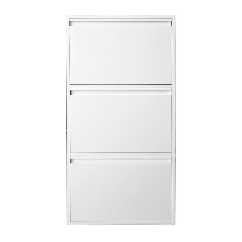 Mueble Zapatero Mural 103x65x15 cm. 3 Cajones Blanco-3