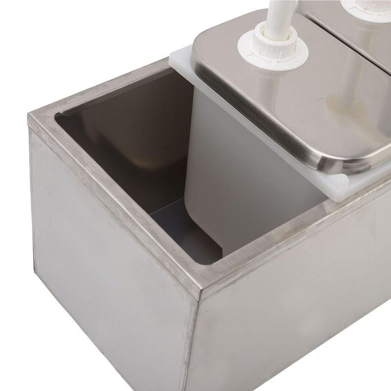 Dispensador de salsa 3x2 Lt. Acero inoxidable-4