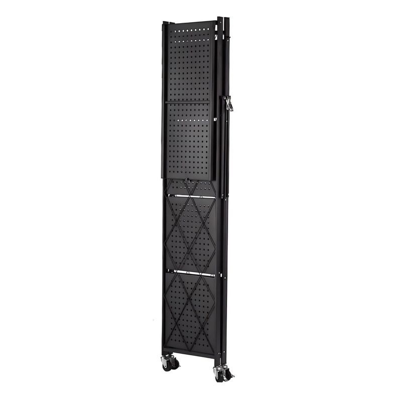 Estante Plegable de Acero con Ruedas. 5 bandejas-1