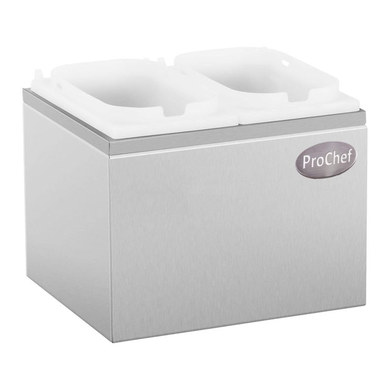 Dispensador de salsa 2x2 Lt. Acero Inoxidable-6