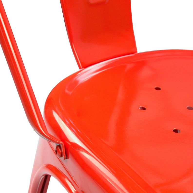 Pack 2 Unidades Silla Tolix Rojo Brillante-2