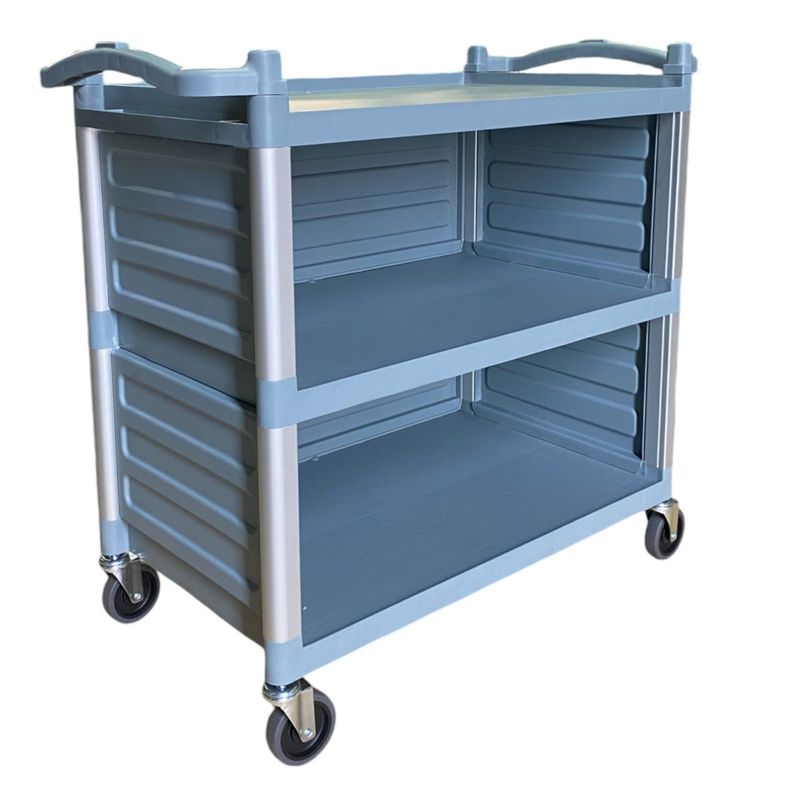 Carro Servicio Grande Cerrado 100x50x92 Gris-0