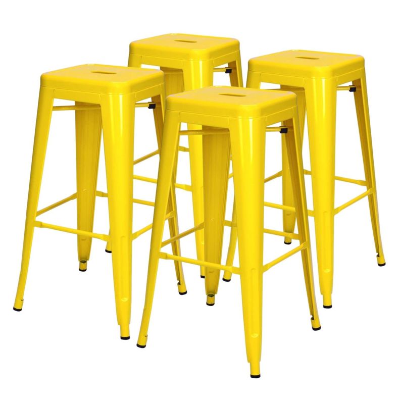 Pack 4 Unidades Piso Alto Tolix Amarillo-0