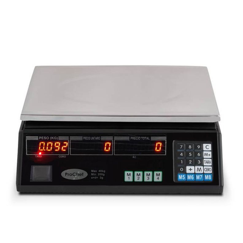 Pesa Digital ProChef 40 Kg. x 2 Gr. Eléctrica y Batería-1