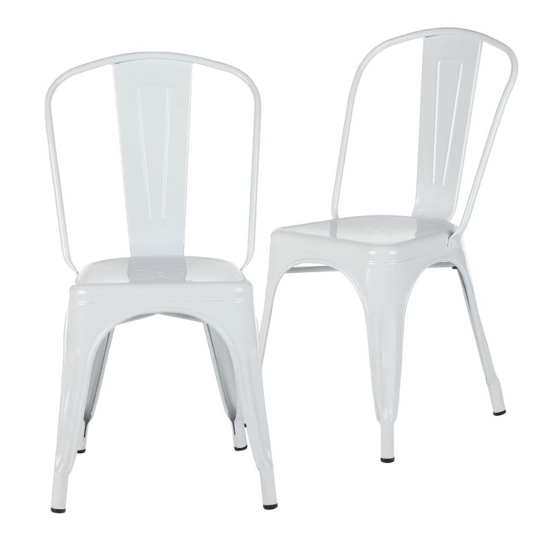 Pack 2 Unidades Silla Tolix Blanco-1