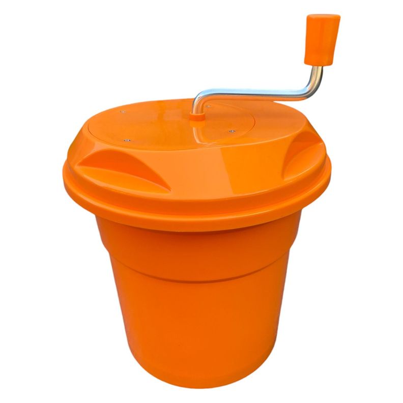 Centrifugador Secador de Verduras Capacidad  12 Lts - Naranjo-1