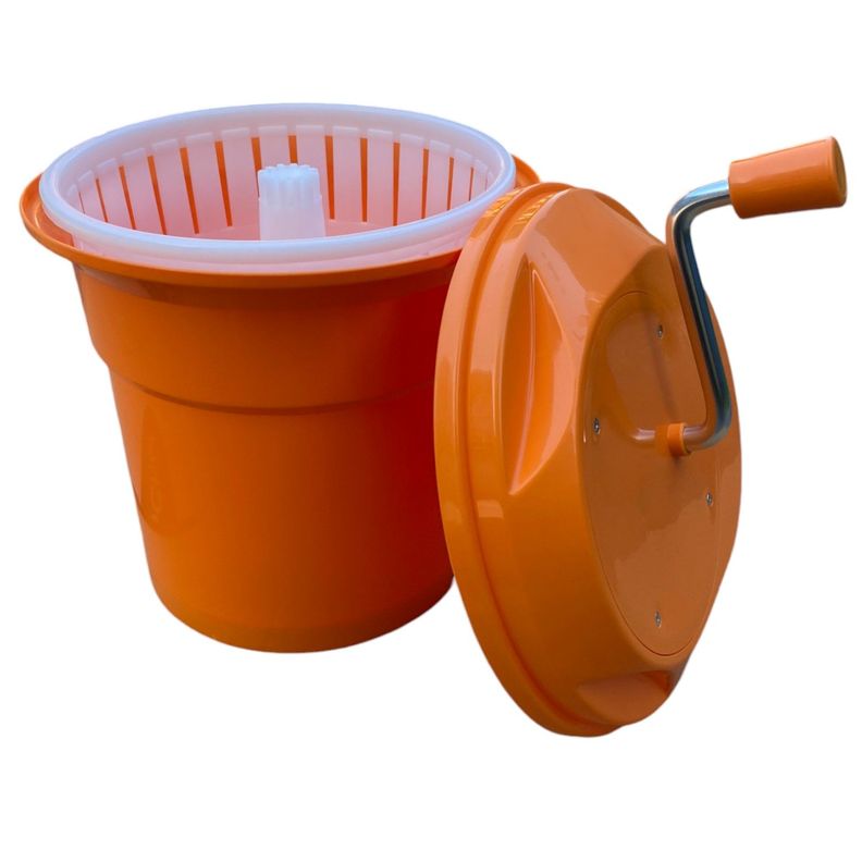 Centrifugador Secador de Verduras Capacidad  12 Lts - Naranjo-2