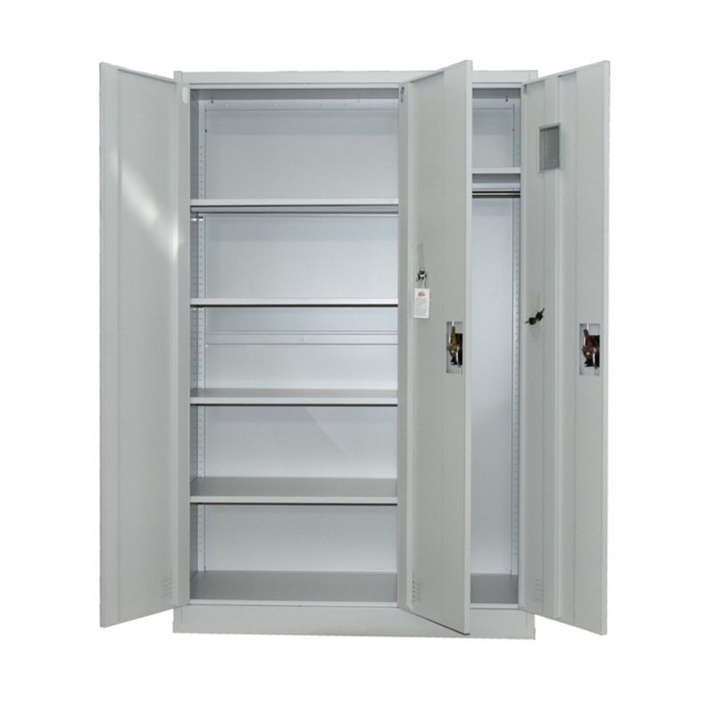Armario de Acero 90x40x185 cm. 7 Espacios. 2 Cuerpos 3 Puertas-3
