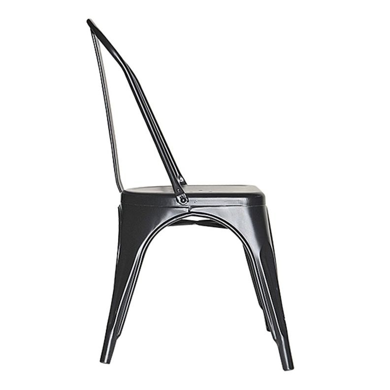 Silla Tolix Negro Mate 1 Unidad-2