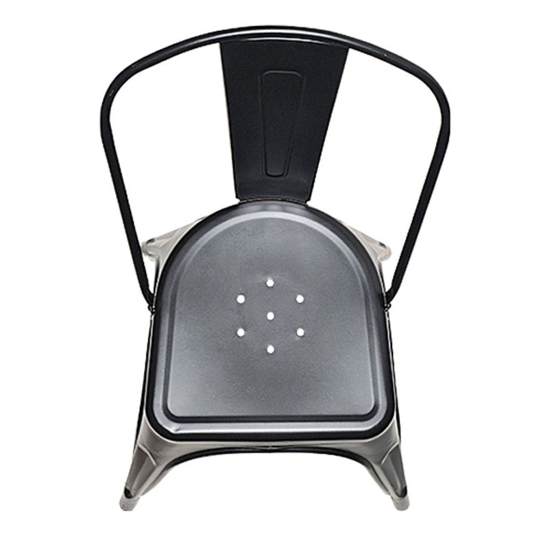 Silla Tolix Negro Mate 1 Unidad-4