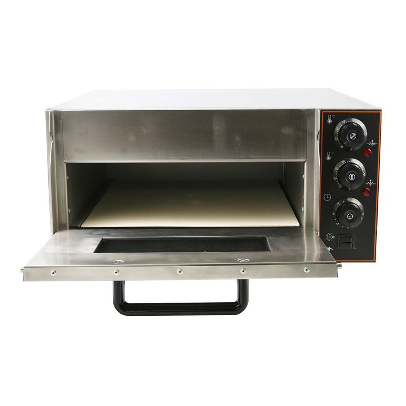 Horno Pizza Pizzero Eléctrico 1 Cámara 40x40 cm.-3