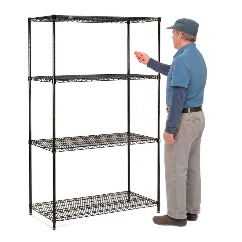 Estante 120x45x180 cm Epóxico 4 Bandejas Capacidad 800 kg.-0