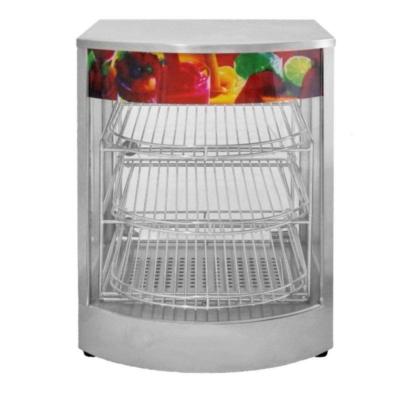 Vitrina de Calor 45 cm. Acero Inox. 30 a 80°C ET-LD-1P-B-1
