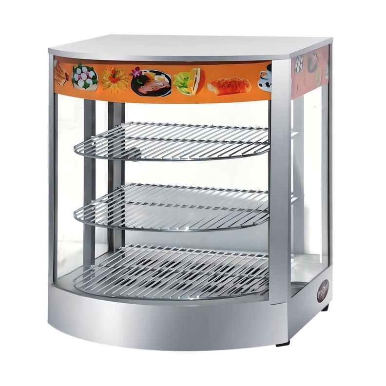 Vitrina de Calor 45 cm. Acero Inox. 30 a 80°C ET-LD-1P-B-0