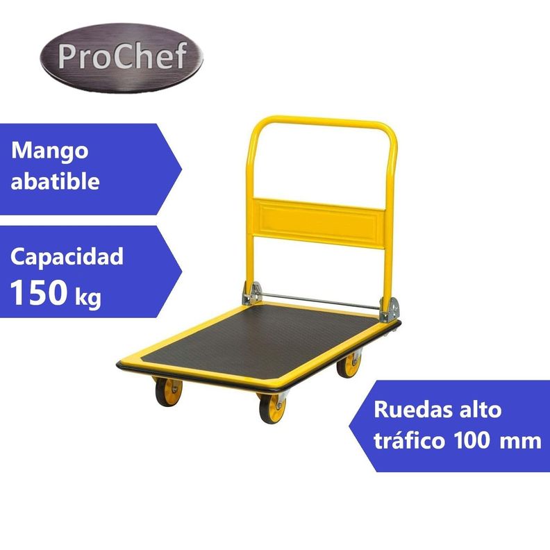 Carro de Acero para 150 Kg. Plegable. 63x47 cm.-3