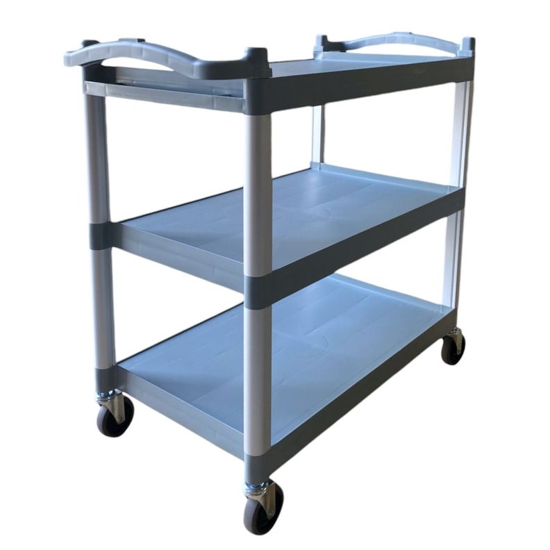 Carro Servicio Grande  100x50x92 Gris-3