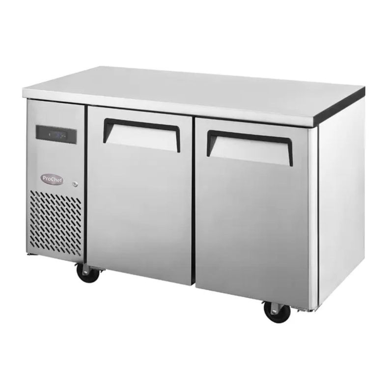 Mesón Refrigerado 120 Cm Acero Inox. 2 Ptas 290 Lt-0