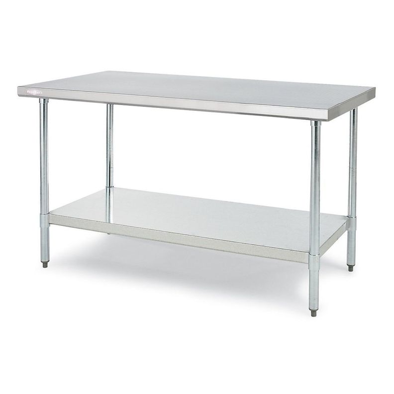 Mesón Central 140x60x85 cm Acero Inoxidable-1