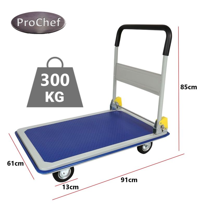 Carro Transportador Plegable de Acero 91x61 cm. 300 kg.-3
