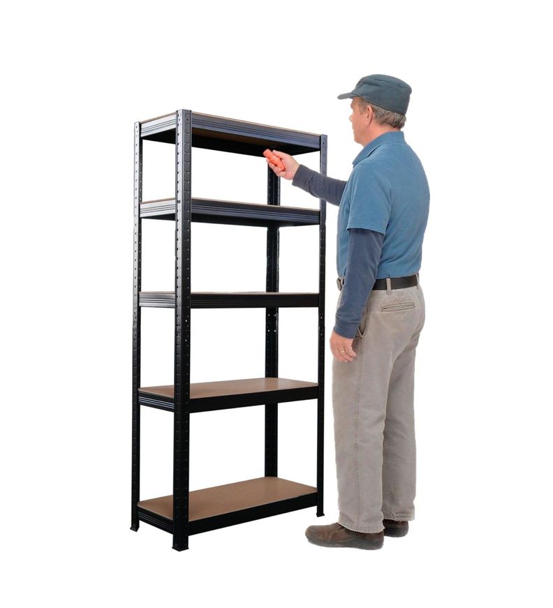 Estante 70x30x150 cm Acero Pintado 5 Band. 750 Kg-0