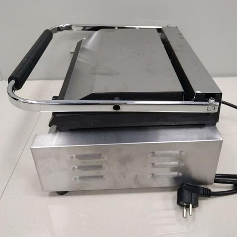 Plancha Sandwichera Panini Grill Lisa Acero Inox.-3