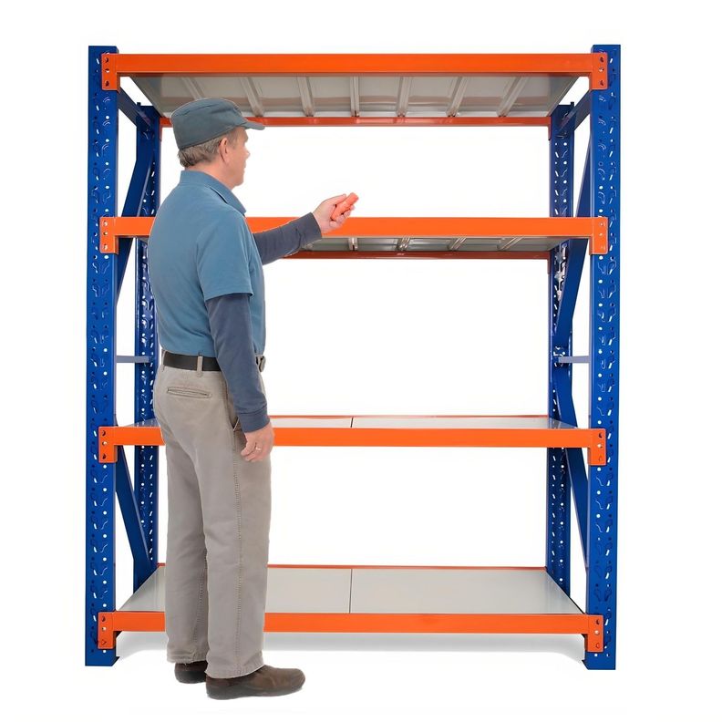 Estante acero 2x2 mt 4 bandejas Color Capacidad 800 kg-0