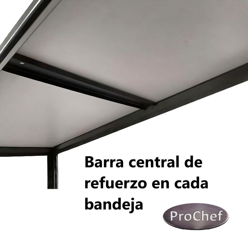 Estante Acero Sin Ranuras 120x45x180 cm. 1350 Kg.-5