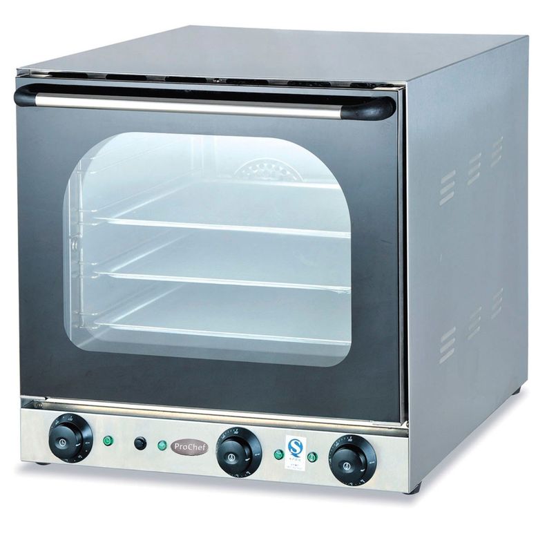 Horno Convector Eléctrico 4 bandejas Vapor y Grill-0