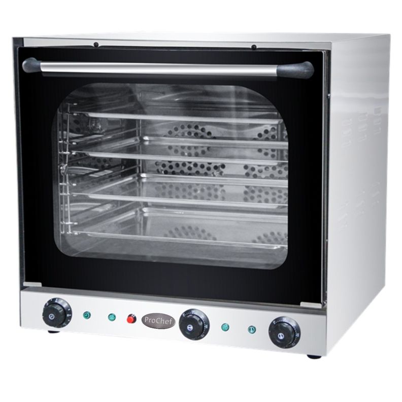 Horno Convector Eléctrico 4 bandejas Vapor y Grill-2