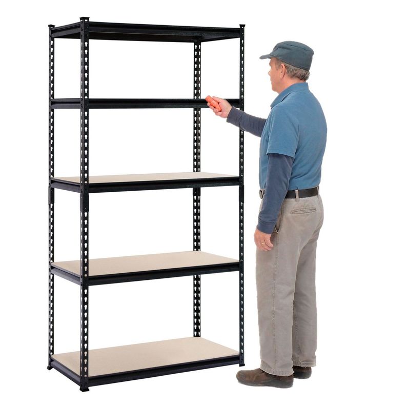 Estante Acero Pintado 90x45x183 cm 5 Band. 905 Kg-0