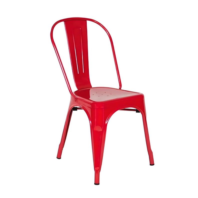 Silla Tolix Rojo Brillante 1 Unidad-0