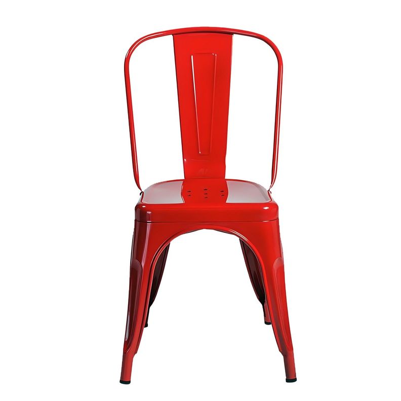 Silla Tolix Rojo Brillante 1 Unidad-1