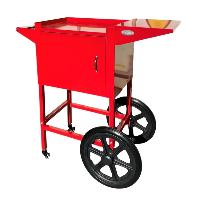 Carro ProChef para Maquina de Cabritas o Pop Corn EB Rojo