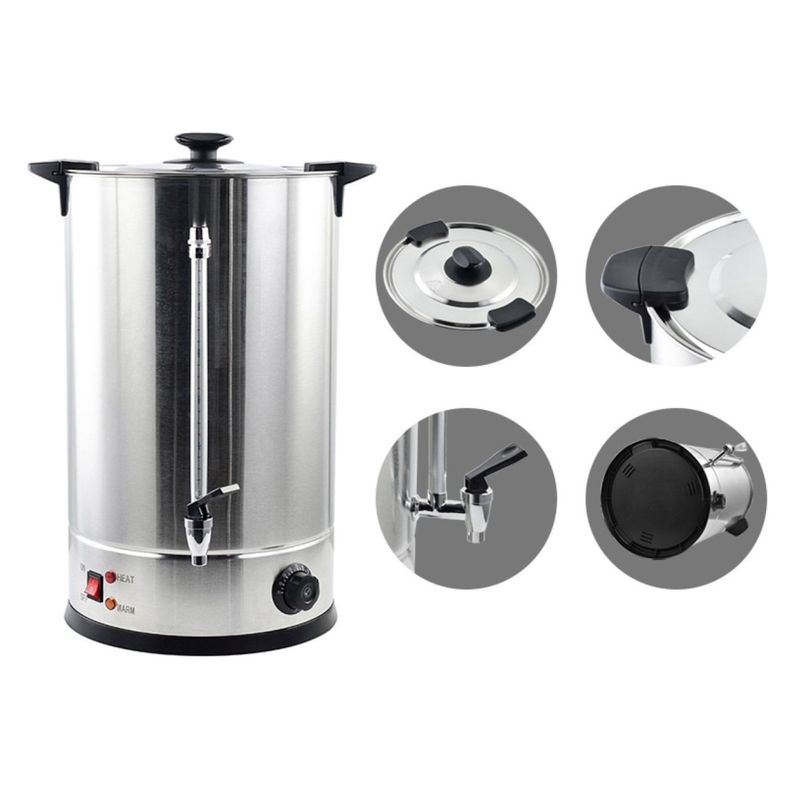 Hervidor Industrial 10 Litros Doble Capa Acero Inoxidable-2