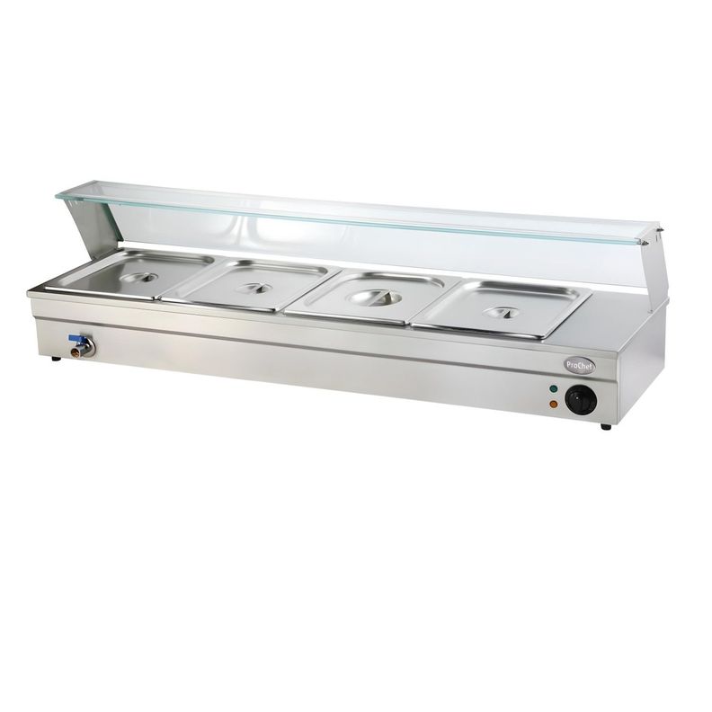 Vitrina de Calor Baño Maria Sobremesa 4 x GN 1/2