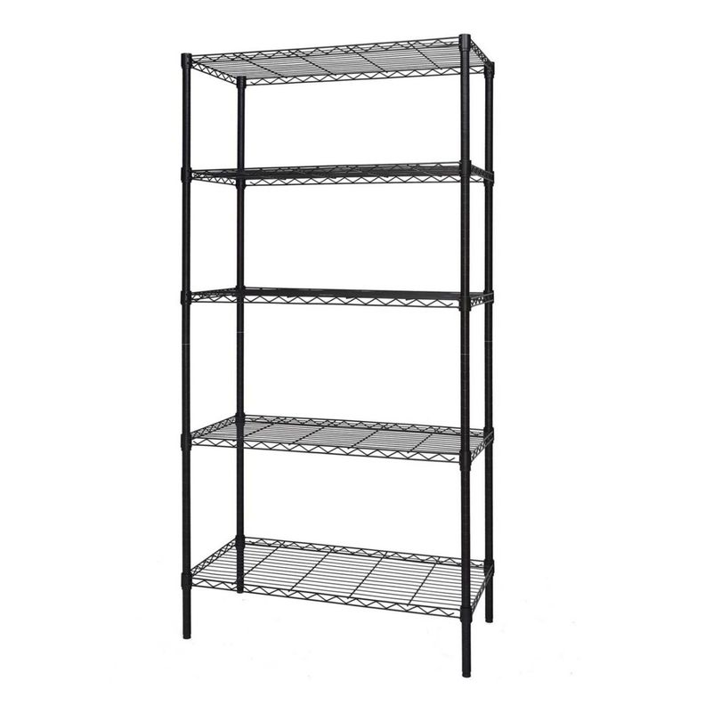 Estante Epóxico 90x35x180 cm. Acero 5 bandejas. Capacidad 600 kg.-2