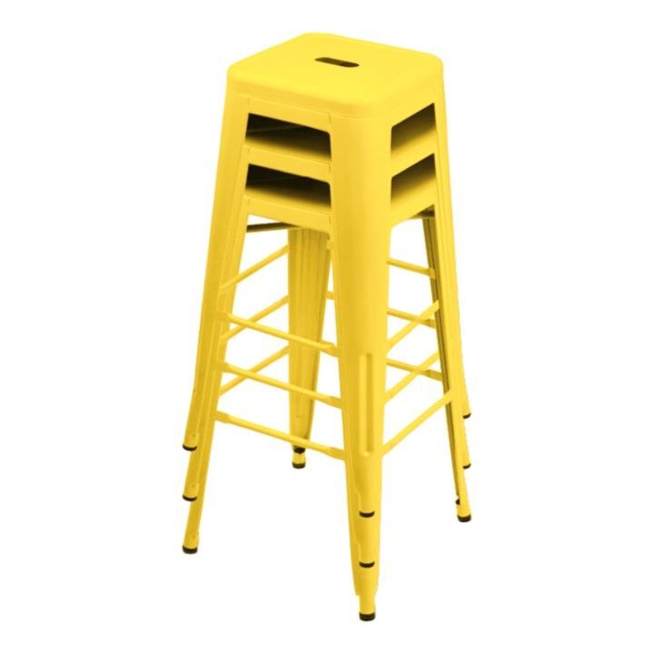 Pack 3 Unidades Piso Alto Tolix Amarillo-1